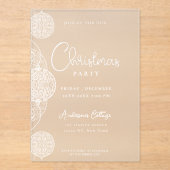 フェスティバルユニークパーティーマゼンタ アクリル招待状 (正面)