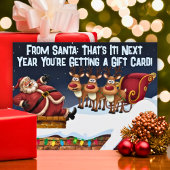 フェスティバルユーモアおもしろい皮肉クリスマスカード インビテーションポストカード