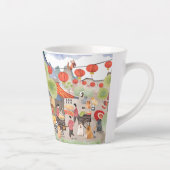 フェスティバルライツチャウドッグパンダランタンフェスティバル カフェラテマグ (右)