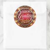 フェスティバルライトシーズングリーティングギフトラベルシール ラウンドシール (バッグ)