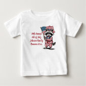 フェスティバルラクーン4th of 7月ファミリー懇親会 ベビーTシャツ (正面)