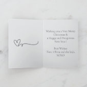 フェスティバルラズルダズルファミリークリスマス折り畳み車 カード (内部)