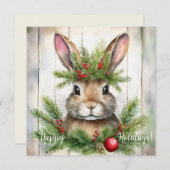 フェスティバルラビットクリスマス シーズンカード (正面/裏面)