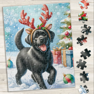 フェスティバルラブラドールリトリエバーパピークリスマスドッグ ジグソーパズル