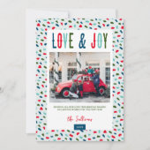 フェスティバルラブ&ジョイ4フォトホリデーカード シーズンカード (正面)