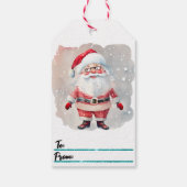 フェスティバルラベルとすてきサンタクロース ギフトタグ (裏面)