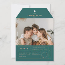 フェスティバルラベルフラットホリデーカード