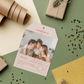 フェスティバルラベルフラットホリデーカード シーズンカード