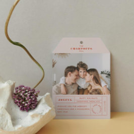 フェスティバルラベルフラットホリデーカード シーズンカード