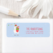 フェスティバルラマのクリスマスラベル ラベル (インサイチュ)