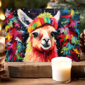 フェスティバルラマカラフルクリスマス シーズンカード