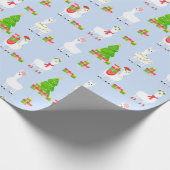 フェスティバルラマクリスマスラッピング紙 ラッピングペーパー (角)
