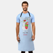 フェスティバルラマクリスマス エプロン (着用した状態)