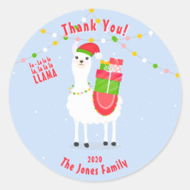 フェスティバルラマクリスマス ラウンドシール