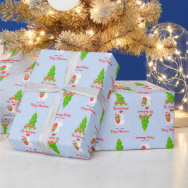 フェスティバルラマクリスマス ラッピングペーパー