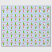 フェスティバルラマクリスマス ラッピングペーパー (フラット)