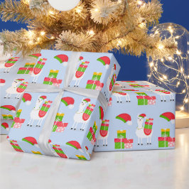 フェスティバルラマクリスマス ラッピングペーパー