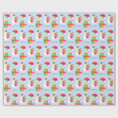 フェスティバルラマクリスマス ラッピングペーパー (フラット)