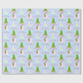 フェスティバルラマクリスマス ラッピングペーパー (フラット)