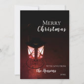 フェスティバルランタンインダーククリスマスホリデーカード シーズンカード (正面)