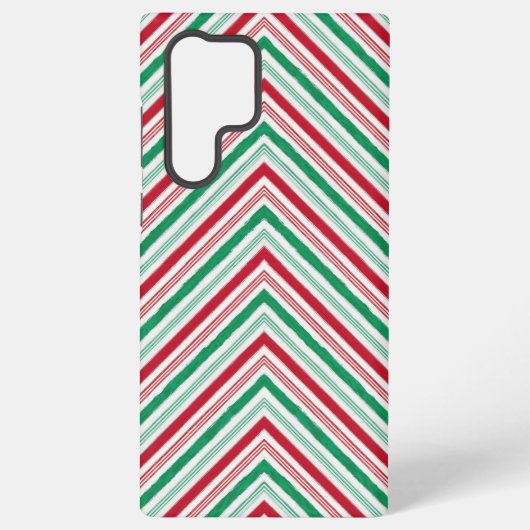 フェスティバルラージペパーミントキャンディーケーストライプン移動機 SAMSUNG GALAXYケース (裏面)