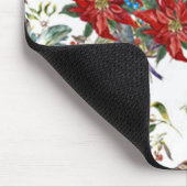 フェスティバルリッチレッドポインセチア花マウスパッド マウスパッド (コーナー)