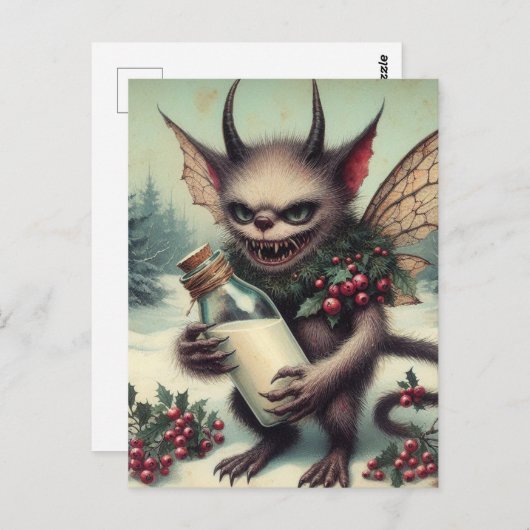 フェスティバルリトルクリスマスダークファンタジー ポストカード (正面/裏面)