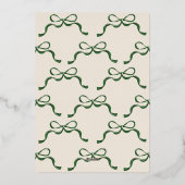 フェスティバルリボン&ボーズグリーン実在金ゴールドオーバルフォト 箔シーズンカード (裏面)