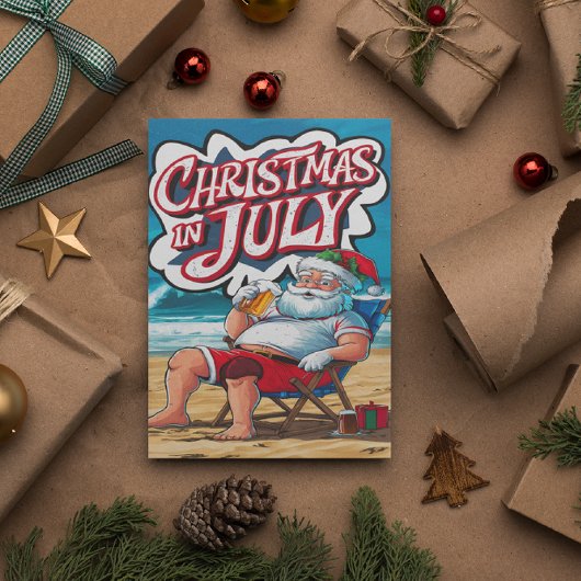 フェスティバルリラックスサンタズバイザウェーブズ ポストカード