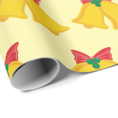 フェスティバルリンギングベルクリスマスプレゼントシームレス ラッピングペーパー (ロールコーナー)