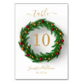 フェスティバルリースクリスマス結婚ズ テーブルナンバー (正面)