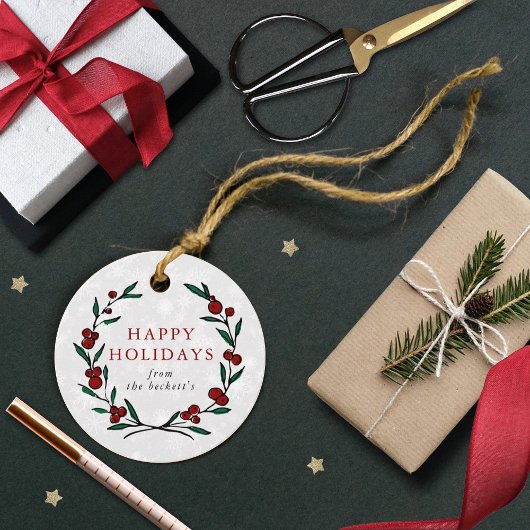 フェスティバルリースクリスマス フェイバータグ