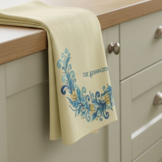 フェスティバルリーススワッグ休日 キッチンタオル