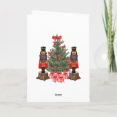 フェスティバルリースレッドボークコケットフェスティバルクリスマス シーズンカード (裏面)