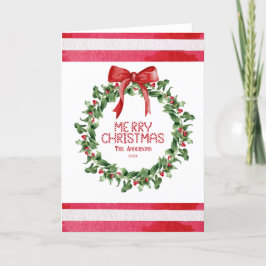 フェスティバルリースレッドボークコケットフェスティバルクリスマス シーズンカード