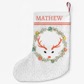 フェスティバルリース&トナディアウィズモノグラムホリデイ スモールクリスマスストッキング (裏面)