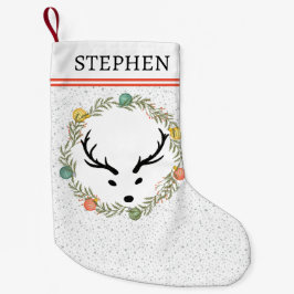 フェスティバルリース&トナディアウィズモノグラムホリデイ スモールクリスマスストッキング