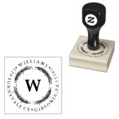 フェスティバルリース |休日の住所スタンプ ラバースタンプ (押印)