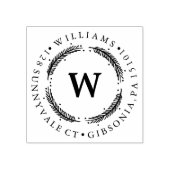 フェスティバルリース |休日の住所スタンプ ラバースタンプ (インプリント)