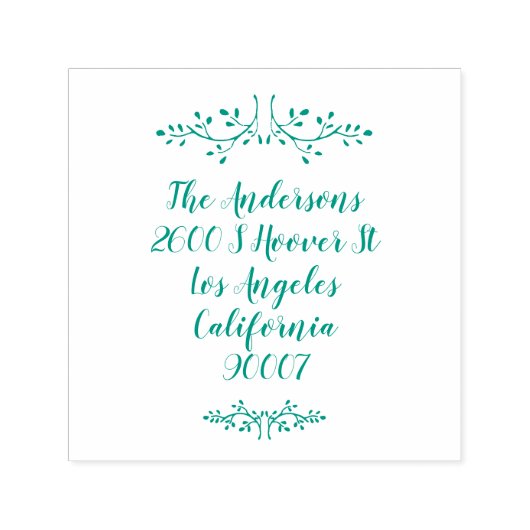 フェスティバルリーフクリスマスホリデーアドレスセルフインキング セルフインキングスタンプ (デザイン)