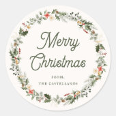 フェスティバルリーフリースホリデイ ラウンドシール (正面)