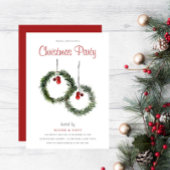 フェスティバルリーフリース企業のクリスマスパーティー 招待状