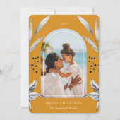 フェスティバルリーフArchフォトフレームホリデーカード シーズンカード (正面)