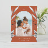 フェスティバルリーフArchフォトフレームホリデーカード シーズンカード (スタンド正面)