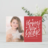 フェスティバルレタリングレッドハッピーニューイヤー写真 シーズンカード (スタンド正面)