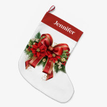 フェスティバルレッドと金ゴールドクリスマスボウ