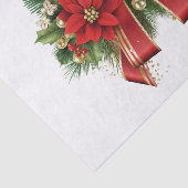 フェスティバルレッドと金ゴールドクリスマスボウ 薄葉紙 (詳細)