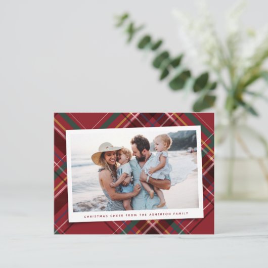 フェスティバルレッドのクリスマスプレド1枚の写真 シーズンポストカード (スタンド正面)