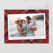 フェスティバルレッドのクリスマスプレド1枚の写真 シーズンポストカード (正面)