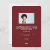 フェスティバルレッドウォーターカラードアスノーグローブビジネスホ シーズンカード (裏面)